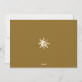 ハッピーホリデーズホワイトベリーズリーフ雪の結晶 シーズンカード (裏面)