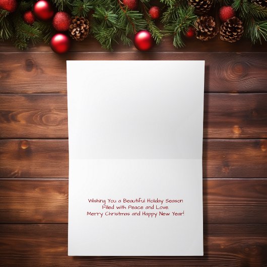 ハッピーホリデーズホースと馬蹄型クリスマス シーズンカード