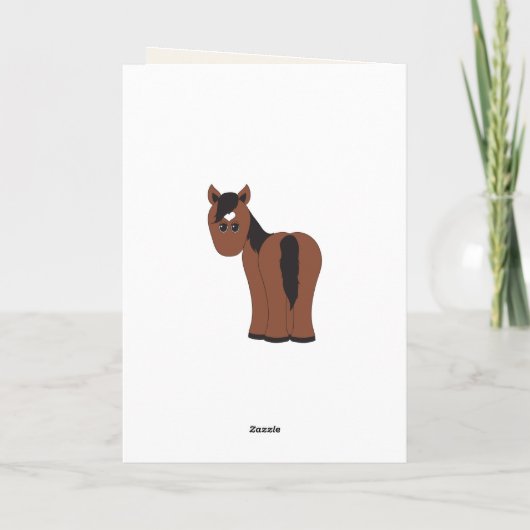 ハッピーホリデーズホースクリスマスグリーティングカード シーズンカード (裏面)