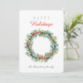 ハッピーホリデーズボタニカルリース写真 シーズンカード (スタンド正面)