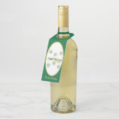 ハッピーホリデーズボトルハンガーラベル ボトルネックタグ (アングル)