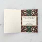 ハッピーホリデーズボホビジネスロゴグリーティングカード カード (内部)