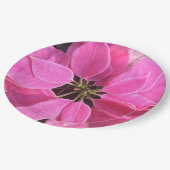 ハッピーホリデーズポインセチア ペーパープレート (アングル)