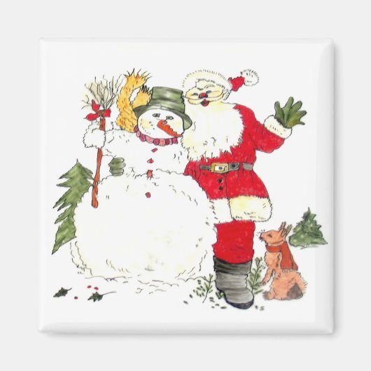 ハッピーホリデーズマグネット マグネット (正面)