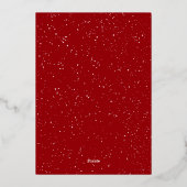 ハッピーホリデーズマップストーリーのイラストレーション 箔シーズンカード (裏面)