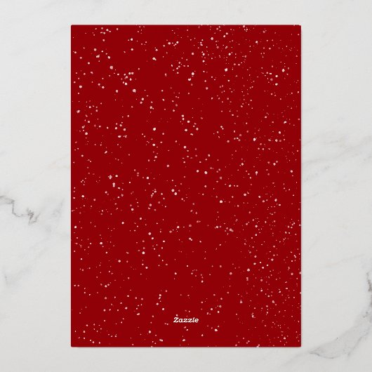 ハッピーホリデーズマップストーリーのイラストレーション 箔シーズンカード (裏面)