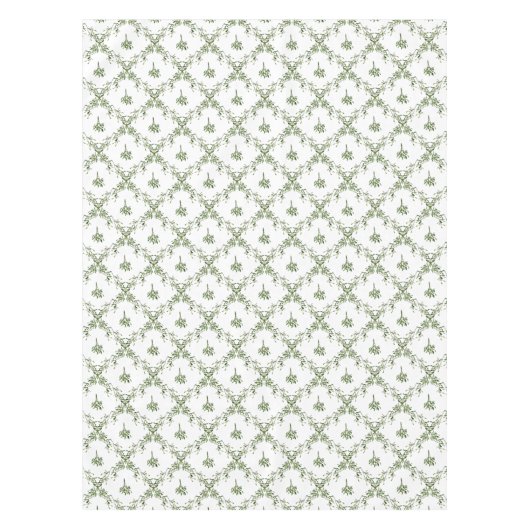 ハッピーホリデーズミスタントークリスマスフローラ テーブルクロス (正面)