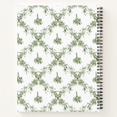 ハッピーホリデーズミスタントーレッドボウファミリーフォト ノートブック (裏面)