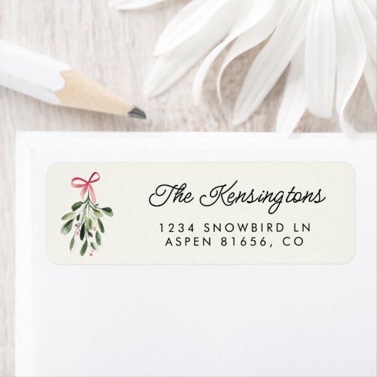 ハッピーホリデーズミストレカスタムトーエ家族の名前 ラベル (インサイチュ)