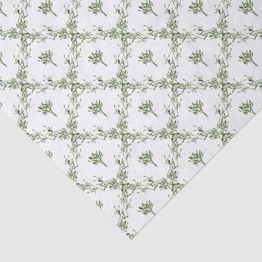 ハッピーホリデーズミストレトークリスマスグリーナリーフローラ 薄葉紙 (詳細)