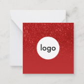 ハッピーホリデーズミニビジネスホリデーカード ノートカード (裏面)