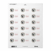 ハッピーホリデーズムースインウィンタースノー差出人住所 ラベル (フルシート)