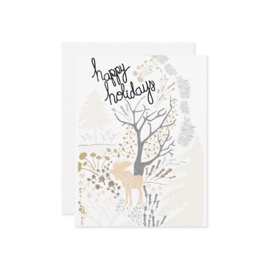 ハッピーホリデーズムースホリデーカード シーズンカード (正面/裏面インサイチュ)
