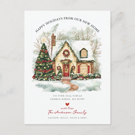 ハッピーホリデーズムービングアナウンス 案内ポストカード (正面)