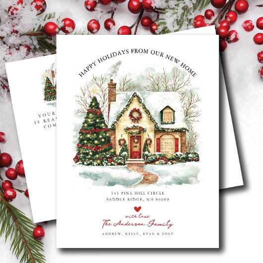 ハッピーホリデーズムービングアナウンス 案内ポストカード