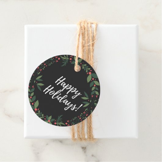 ハッピーホリデーズメッセージカード フェイバータグ (インサイチュ)