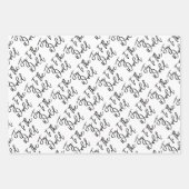 ハッピーホリデーズメリークリスマスジョイへ ラッピングペーパーシート (正面3)