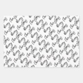 ハッピーホリデーズメリークリスマスジョイへ ラッピングペーパーシート (正面2)