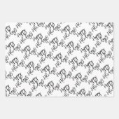 ハッピーホリデーズメリークリスマスジョイへ ラッピングペーパーシート (正面)