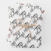 ハッピーホリデーズメリークリスマスジョイへ ラッピングペーパーシート (インサイチュ)