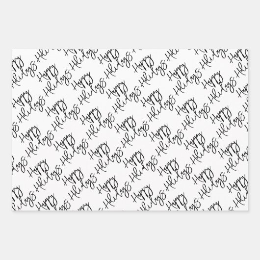 ハッピーホリデーズメリークリスマスジョイへ ラッピングペーパーシート (正面)