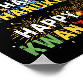 ハッピーホリデーズメリークリスマスハッピーハヌッカハップ ポスター (角)