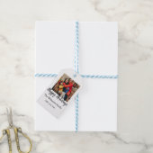 ハッピーホリデーズメリークリスマス追加ファミリー名ph ギフトタグ (より糸付き)