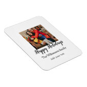 ハッピーホリデーズメリークリスマス追加ファミリー名ph マグネット (右側)