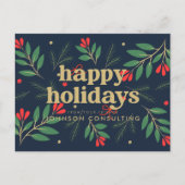 ハッピーホリデーズモダンフォージボタニカルバジェット 案内ポストカード (正面)