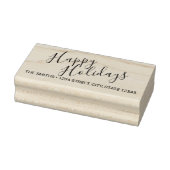 ハッピーホリデーズモダンホリデー差出人住所 ラバースタンプ (スタンプ)
