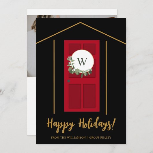 ハッピーホリデーズモノグラムドアリース不動産仲介業者写真 シーズンカード (正面/裏面)