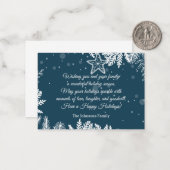 ハッピーホリデーズライクのクリスマスパイン ノートカード (正面/裏面インサイチュ)