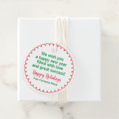 ハッピーホリデーズラウンドクラフトギフトラベルカスタム会社 フェイバータグ (インサイチュ)