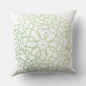 ハッピーホリデーズラスティックリースグリーンホワイトレッド クッション (裏面)