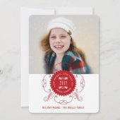 ハッピーホリデーズラブピースジョイ華美シールフォト シーズンカード (正面)