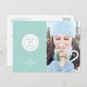 ハッピーホリデーズラブピースジョイ華美シールフォト シーズンポストカード (正面/裏面)