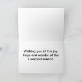 ハッピーホリデーズリバプールカードバイコリンカー – ナール シーズンカード (内部)