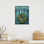 ハッピーホリデーズリースオンビューティフルドア ポスター (キッチン)