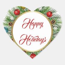 ハッピーホリデーズリースステッカー