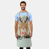 ハッピーホリデーズルドルフ エプロン (着用した状態)