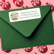 ハッピーホリデーズレインボーハンドドロード差出人住所