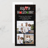 ハッピーホリデーズレターのアイコン シーズンカード (正面/裏面)