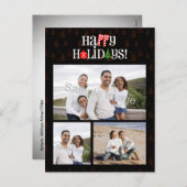 ハッピーホリデーズレターのアイコン シーズンポストカード (正面/裏面)