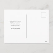 ハッピーホリデーズレッドオーバルフレームフォトポストカード シーズンポストカード (裏面)