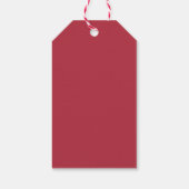 ハッピーホリデーズレッドスクリプトクリスマス ギフトタグ (裏面)