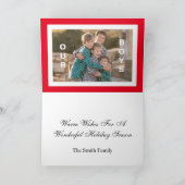 ハッピーホリデーズレッドデザイン シーズンカード (内部)