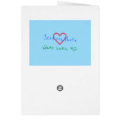 ハッピーホリデーズレッドベリーカード垂直 (裏面)