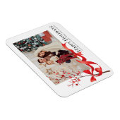 ハッピーホリデーズレッドリボン写真 |クリスマス マグネット (右側)