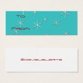 ハッピーホリデーズレトロギフトラベル (正面&裏面)