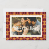 ハッピーホリデーズレトロミッドセンチュリーフォト シーズンカード (正面)